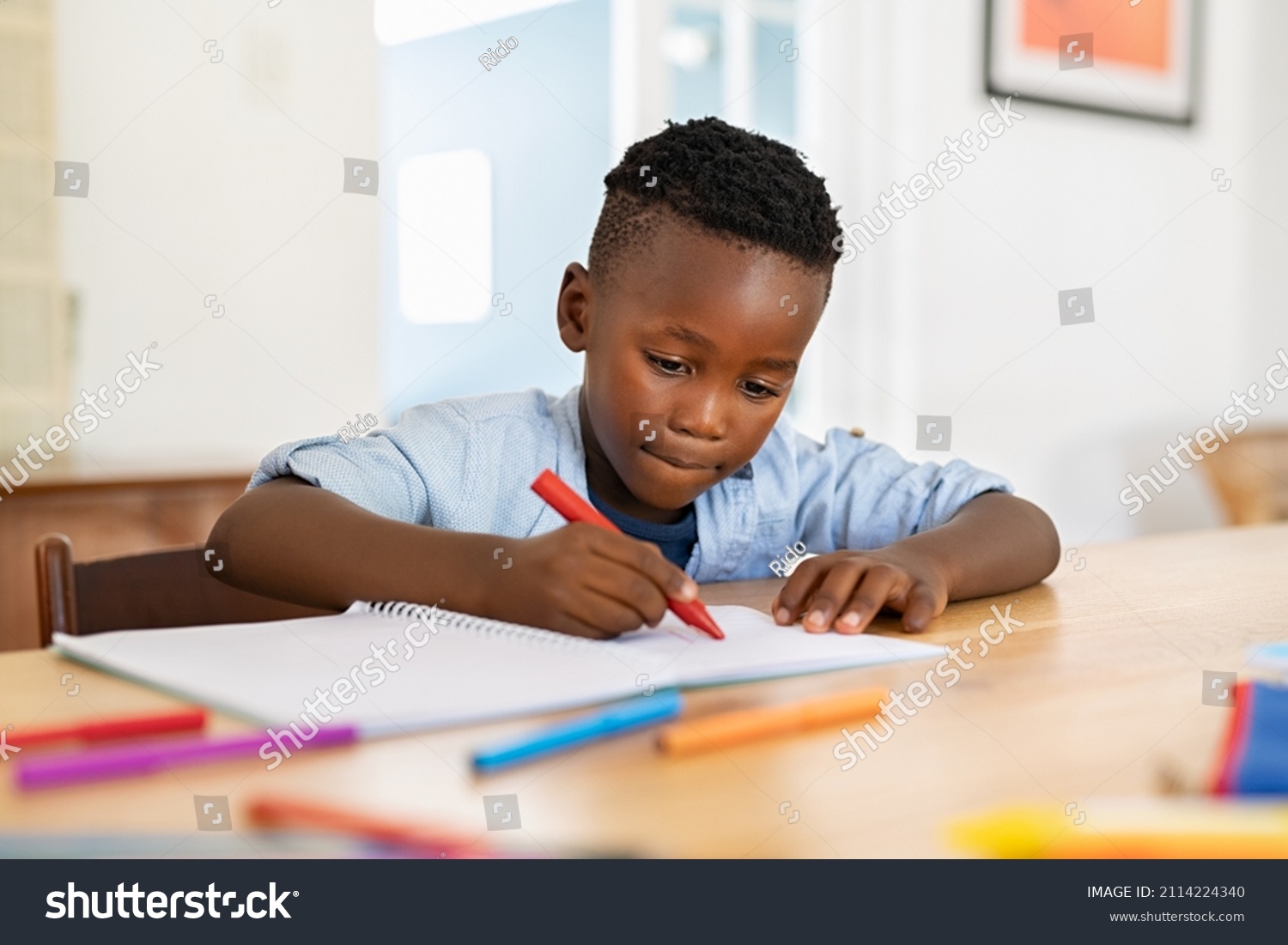 black kid homework