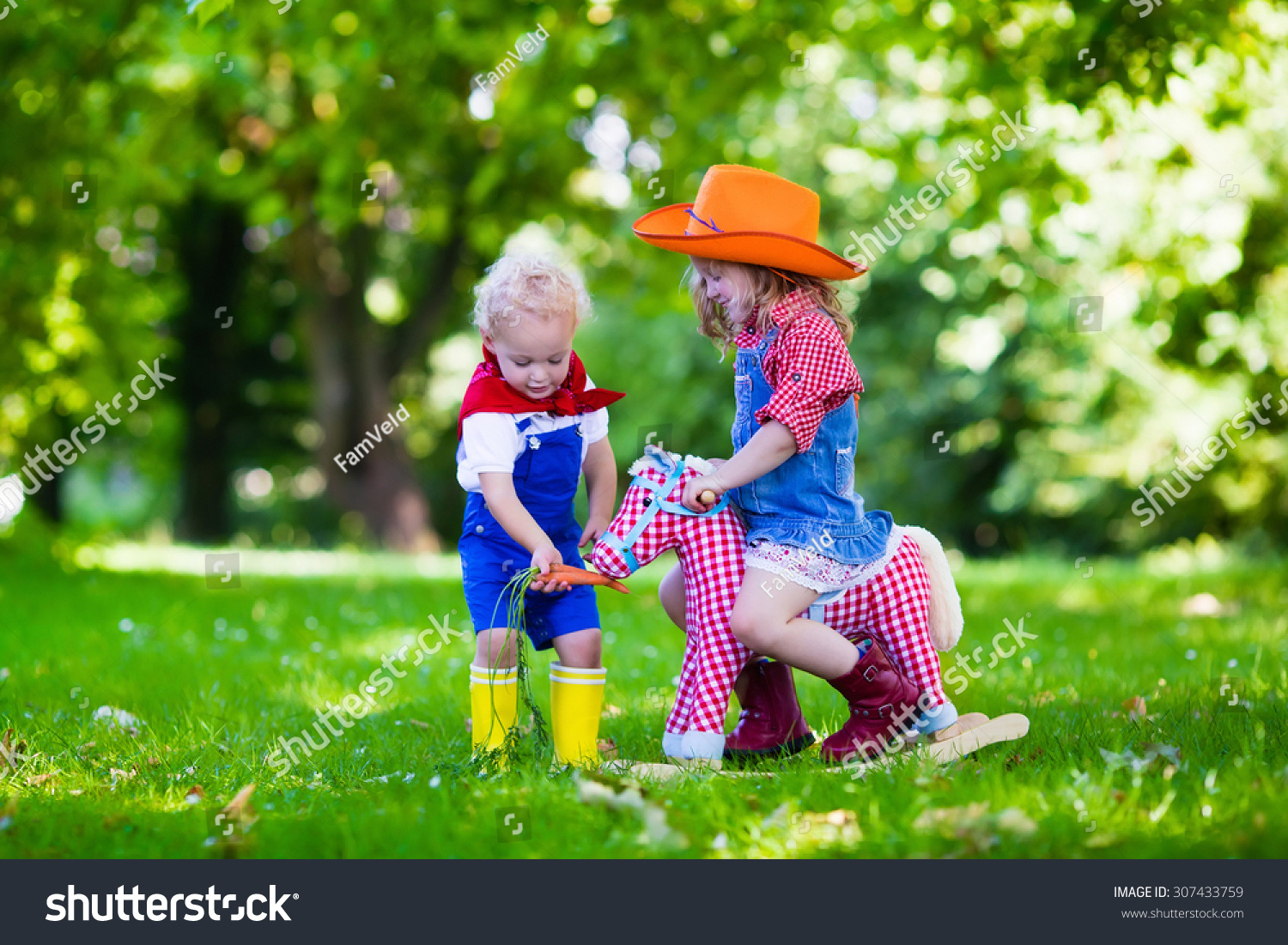 halloween girl on rocking horse