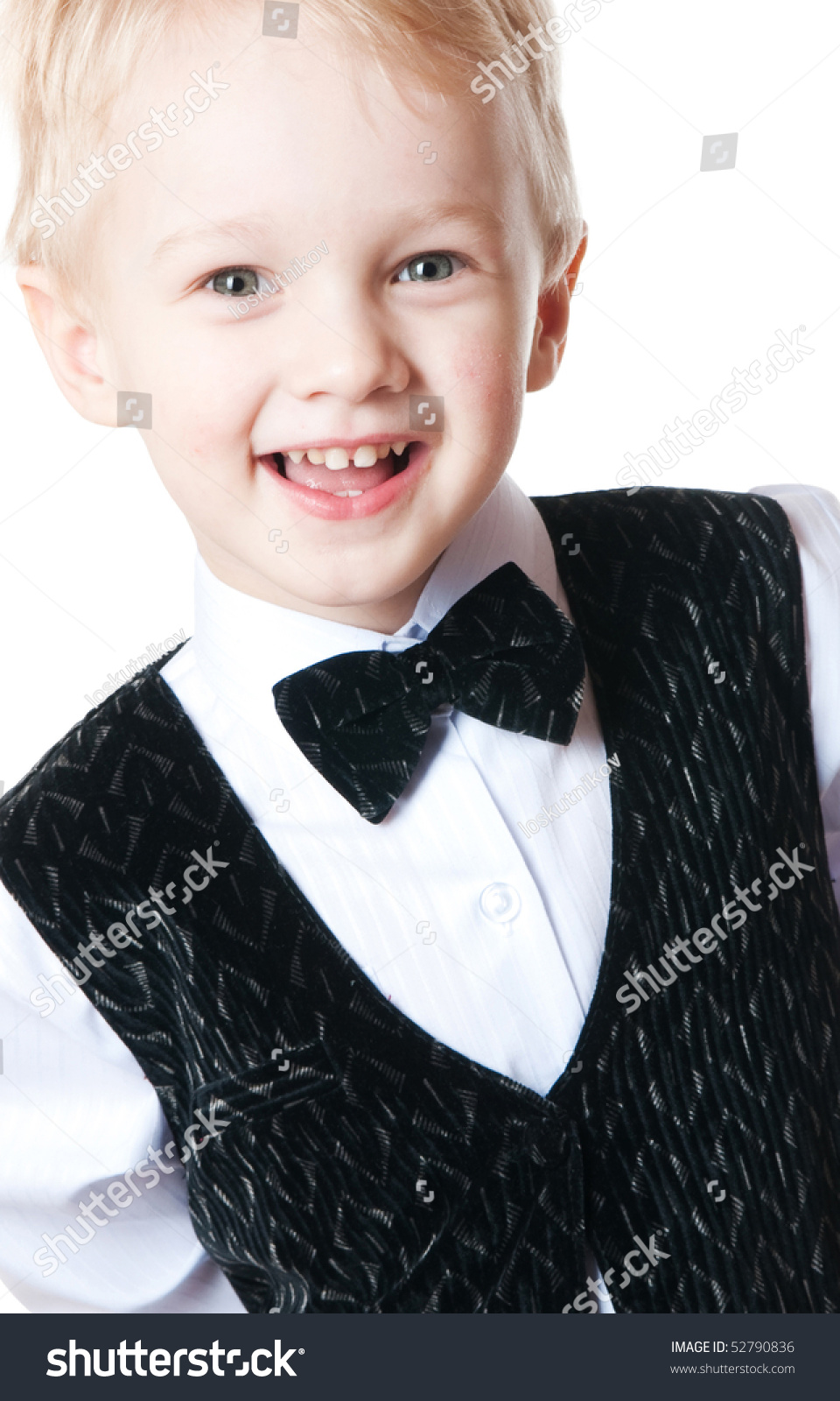 Little Boy Isolated On White Stock Photo 52790836 : Shutterstock