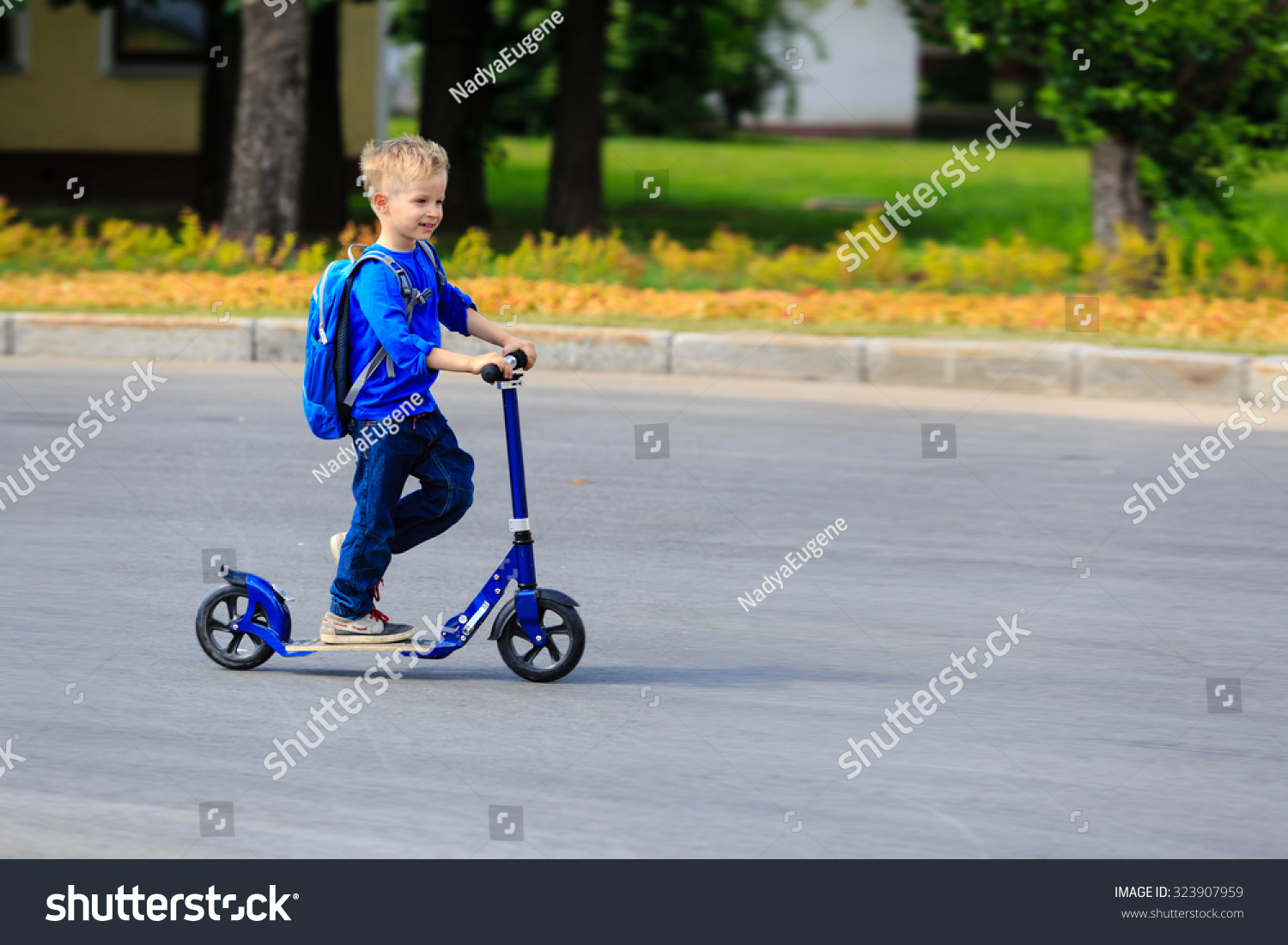 little boy scooter