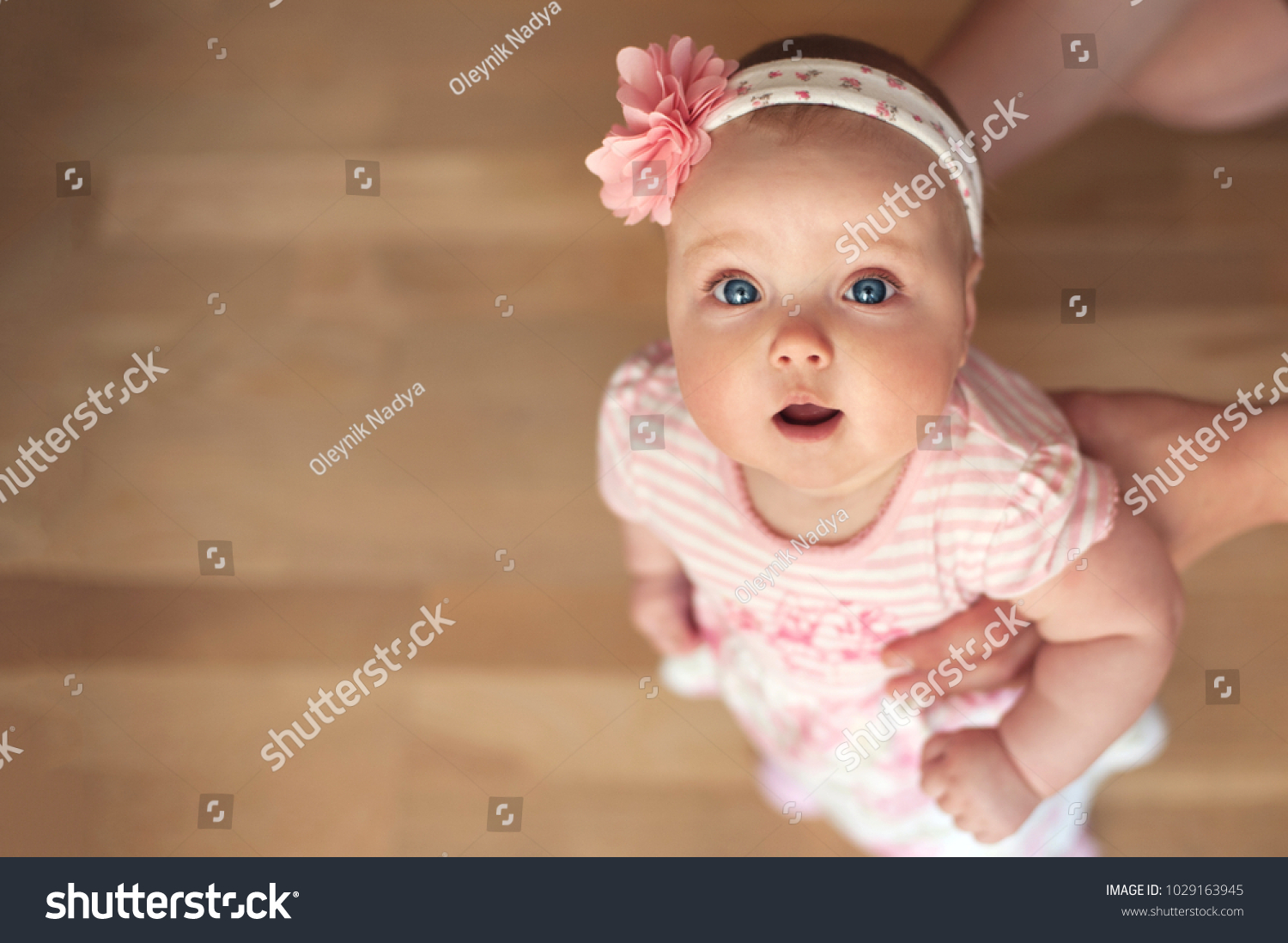 Little Cute Lovely Blonde Baby Girl Stock Photo Edit Now 1029163945