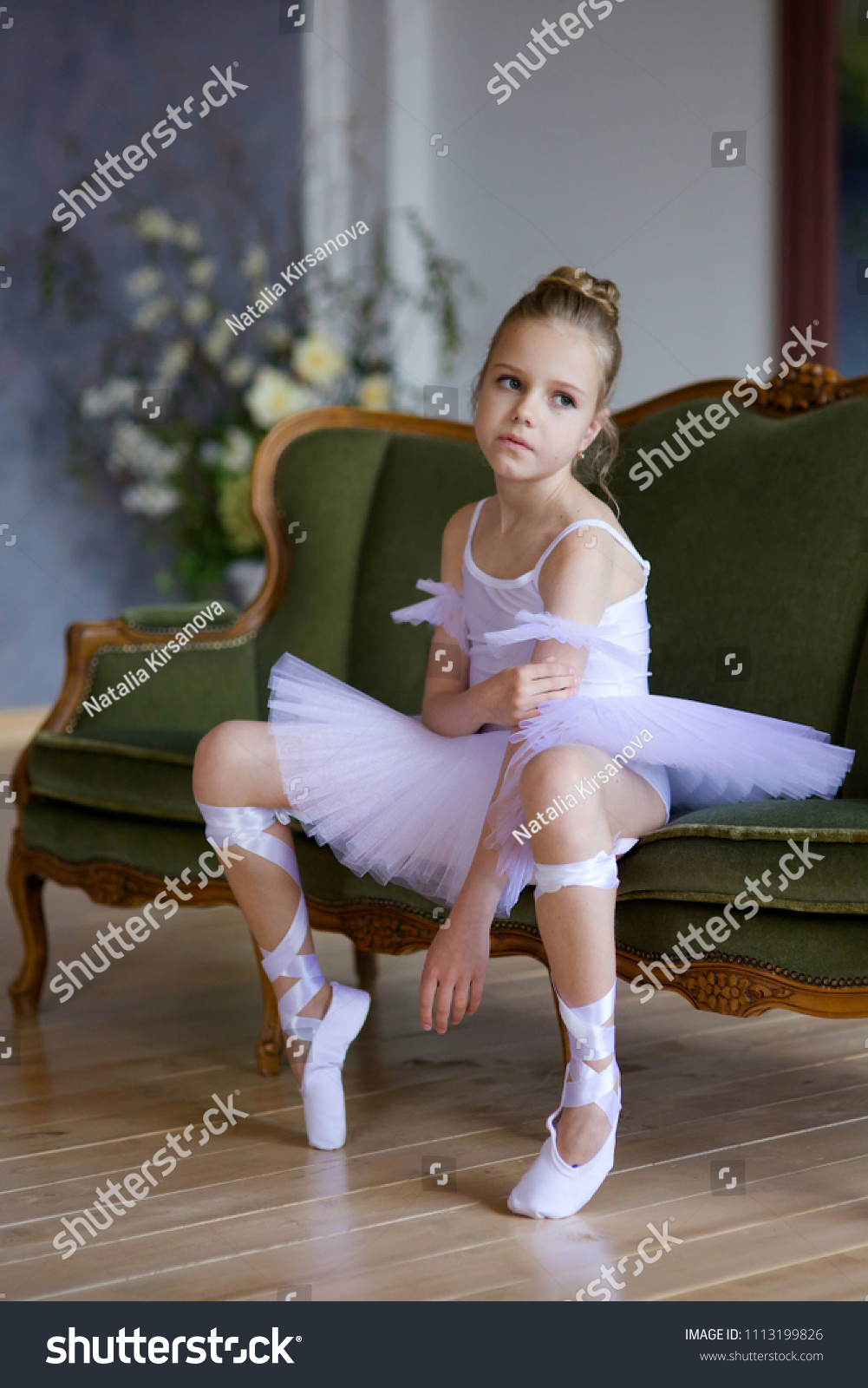 Little Girl White Tutu Photo (Edit Now) 1113199826