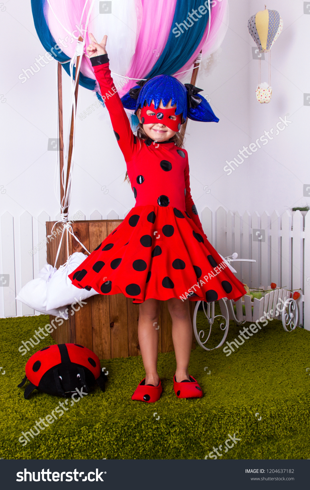 red and white ladybug dress