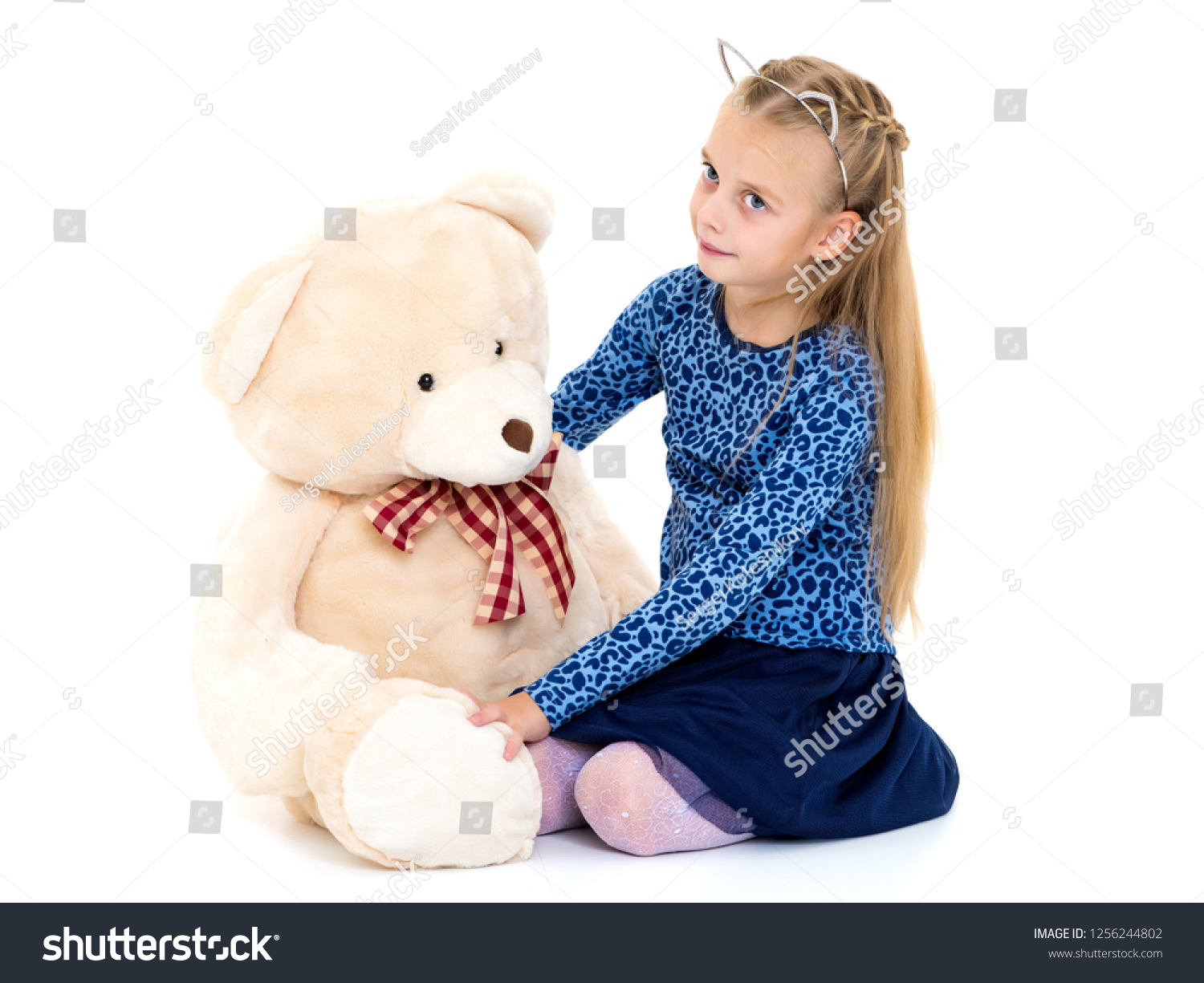 Little Girl Teddy Bear Concept Game Stock Photo 1256244802 | Shutterstock