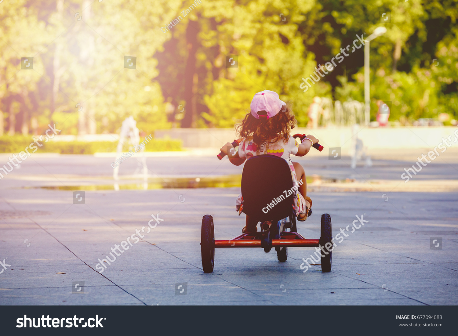 little girl tricycle