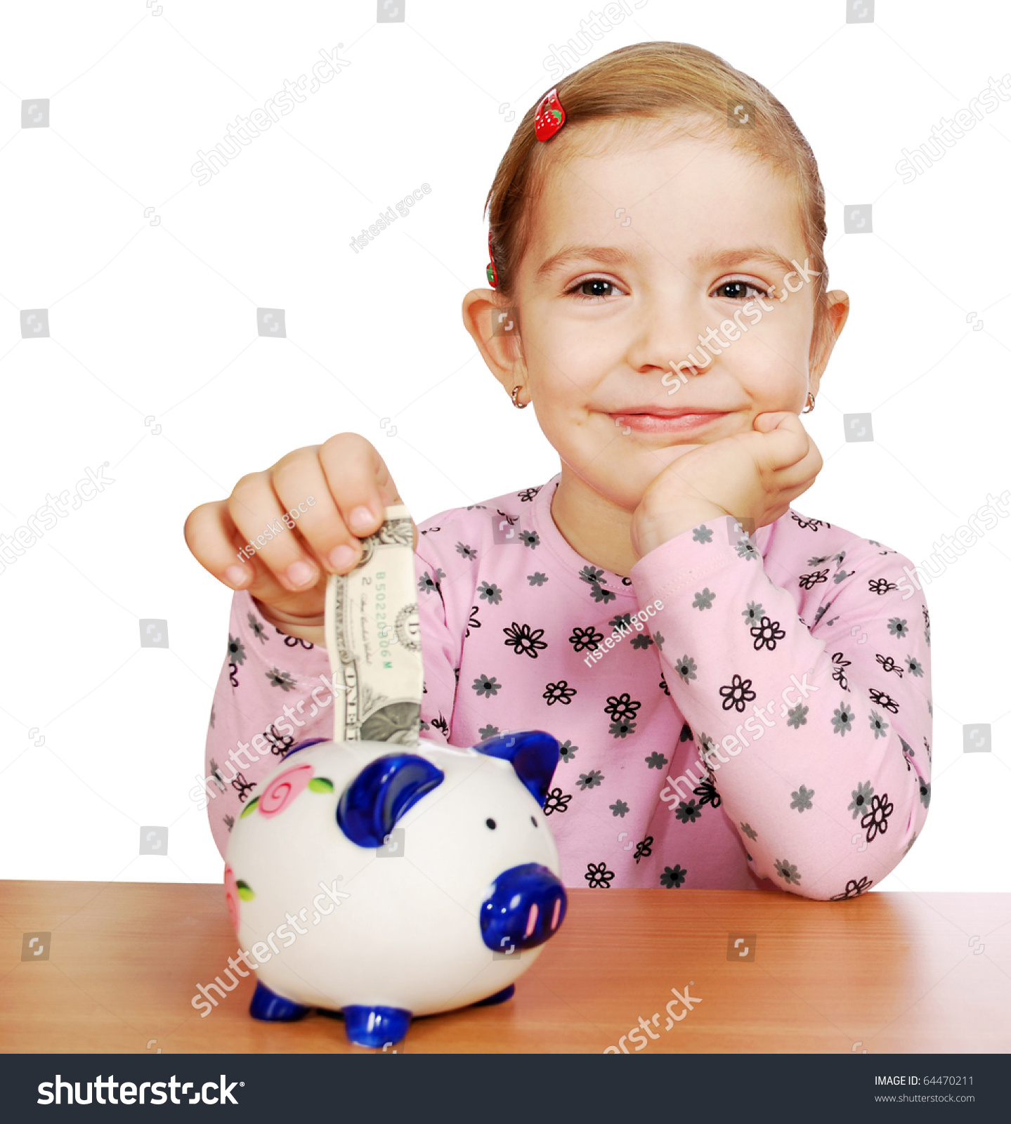 baby girl piggy bank