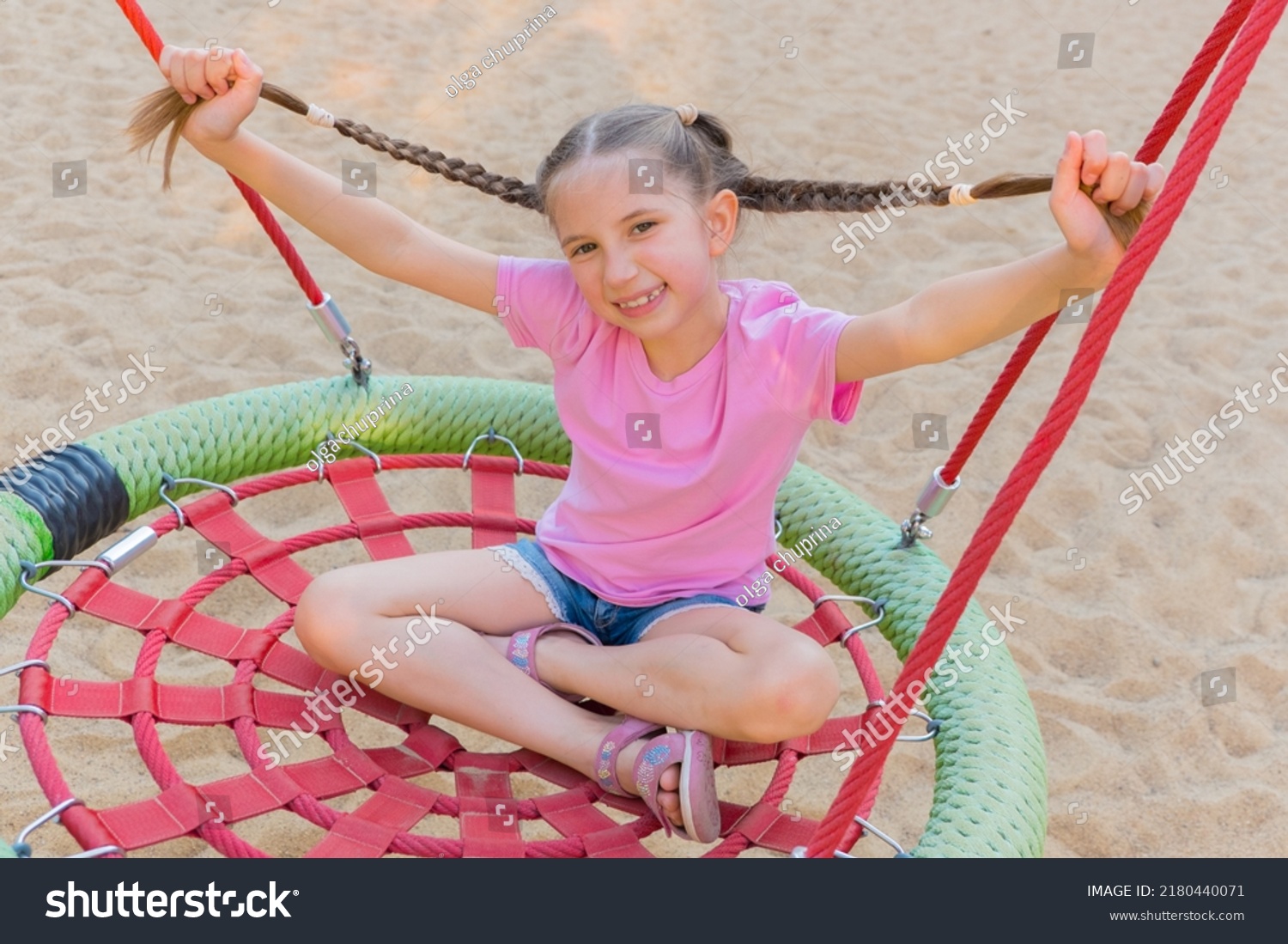 Little Girl 78 Years Old Long Stock Photo 2180440071 | Shutterstock