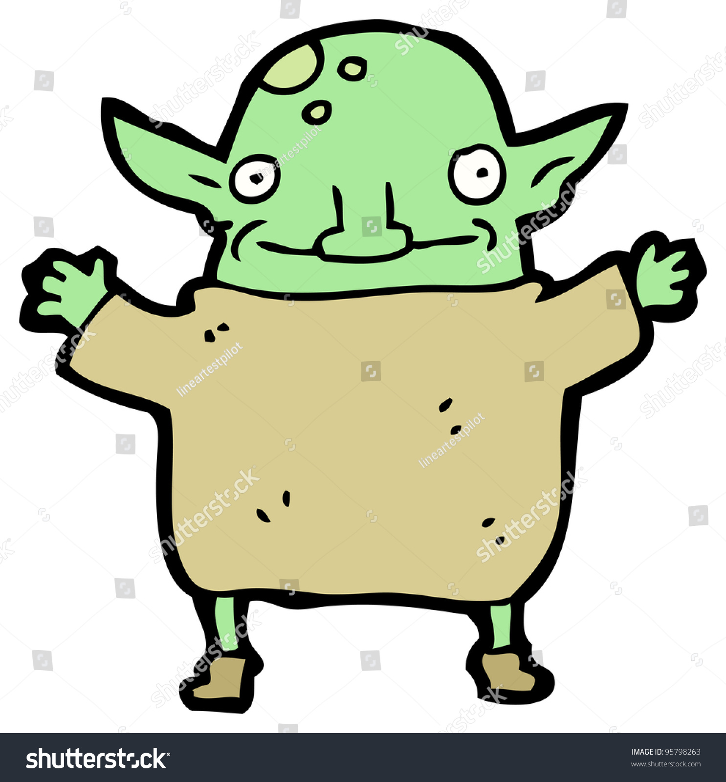 Little Goblin Cartoon Stock Photo 95798263 : Shutterstock