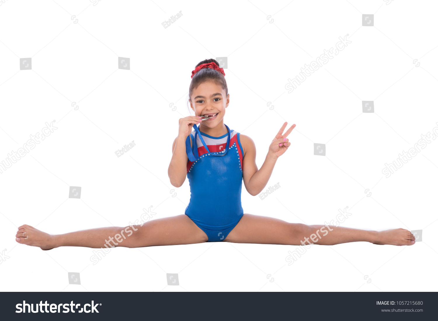 rhythmic gymnastic in open legs  