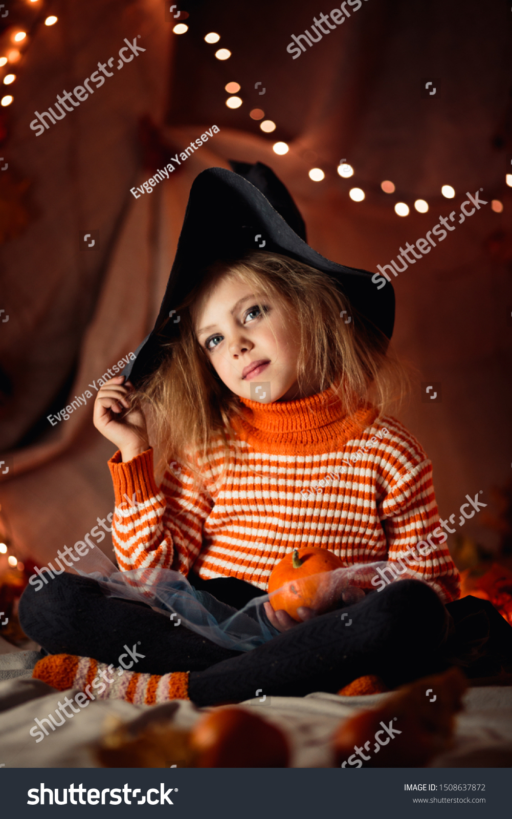 Little Happy Cute Shaggy Tangled Hair Stock Photo Edit Now