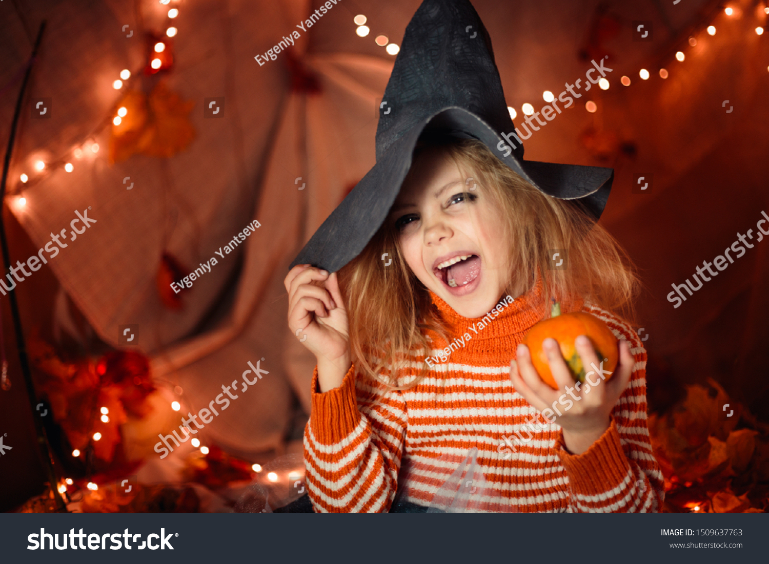 Little Happy Cute Shaggy Tangled Hair Stock Photo Edit Now