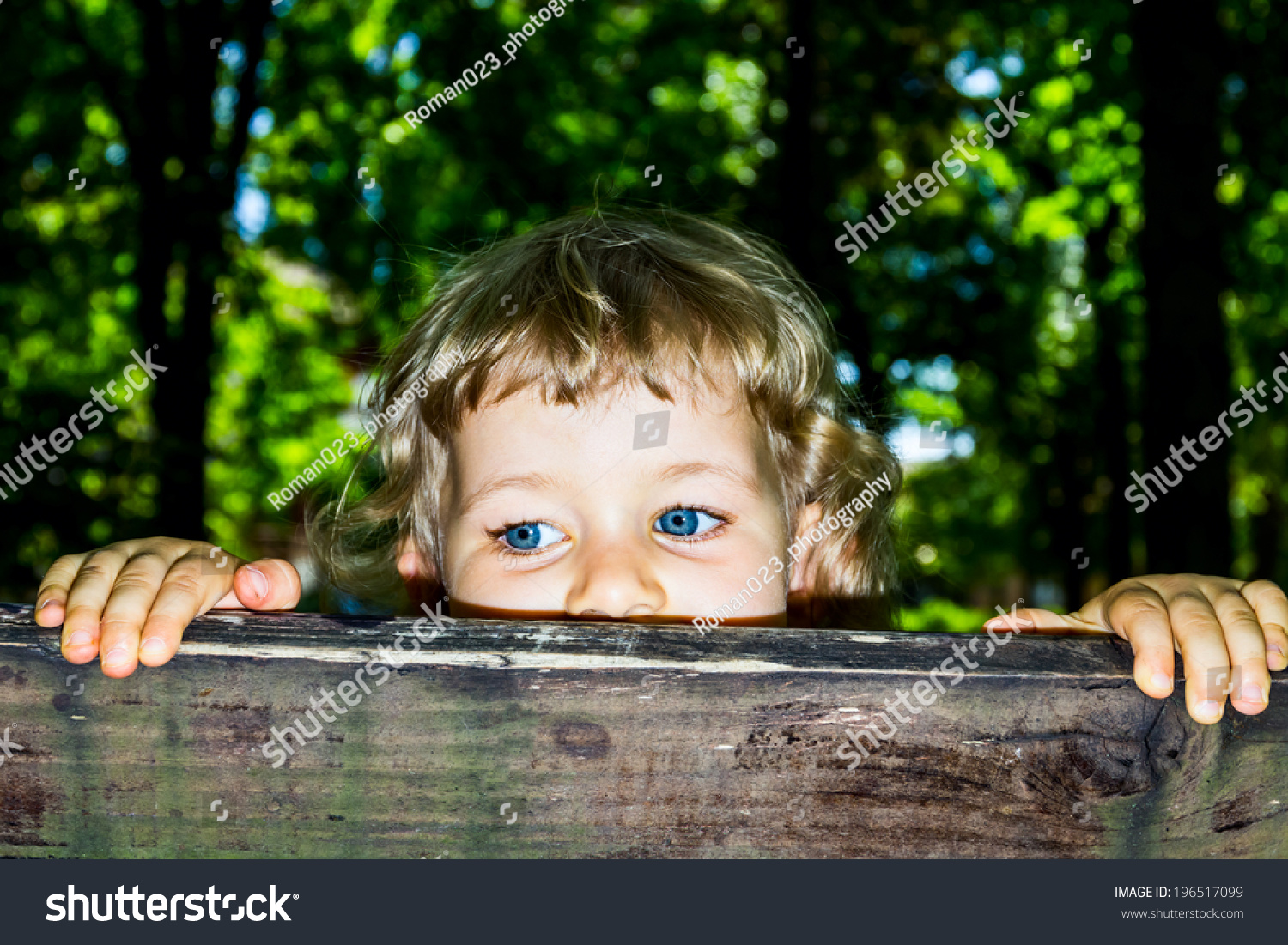 Little 3 Year Old Girl Peek Stock Photo 196517099 | Shutterstock