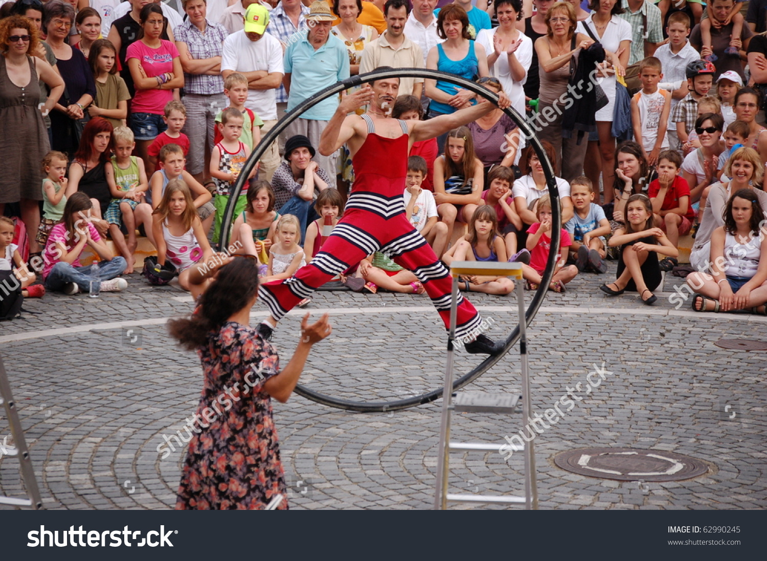 Ljubljana Slovenia July 3 Street Circus Stock Photo Edit Now