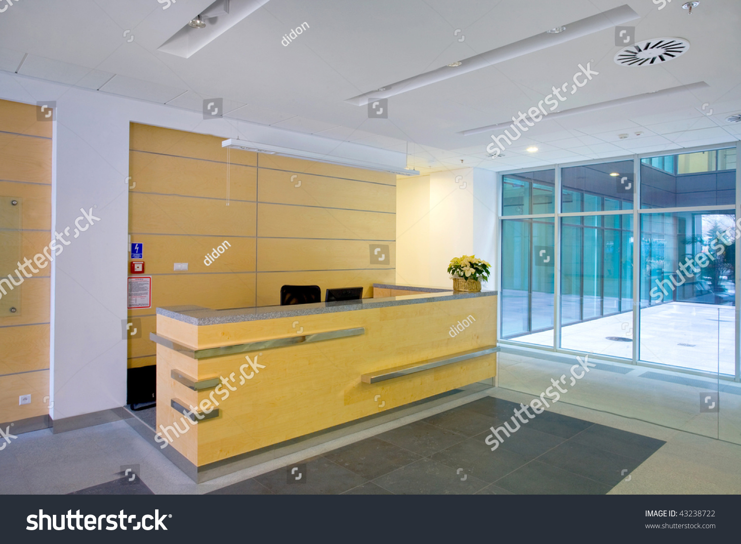 Lobby Entrance Reception Desk Business Center Stock Photo Edit
