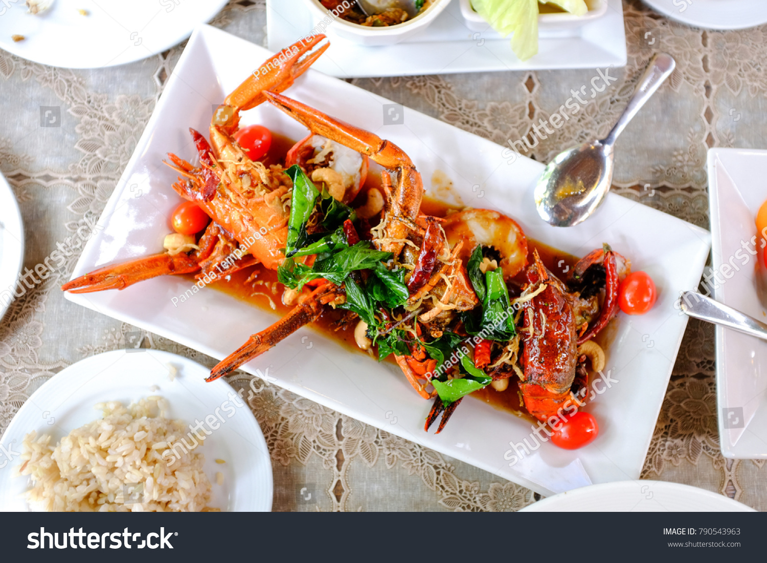 Lobster Tamarind Sauce Tastes Sweet Fresh Stock Photo Edit Now