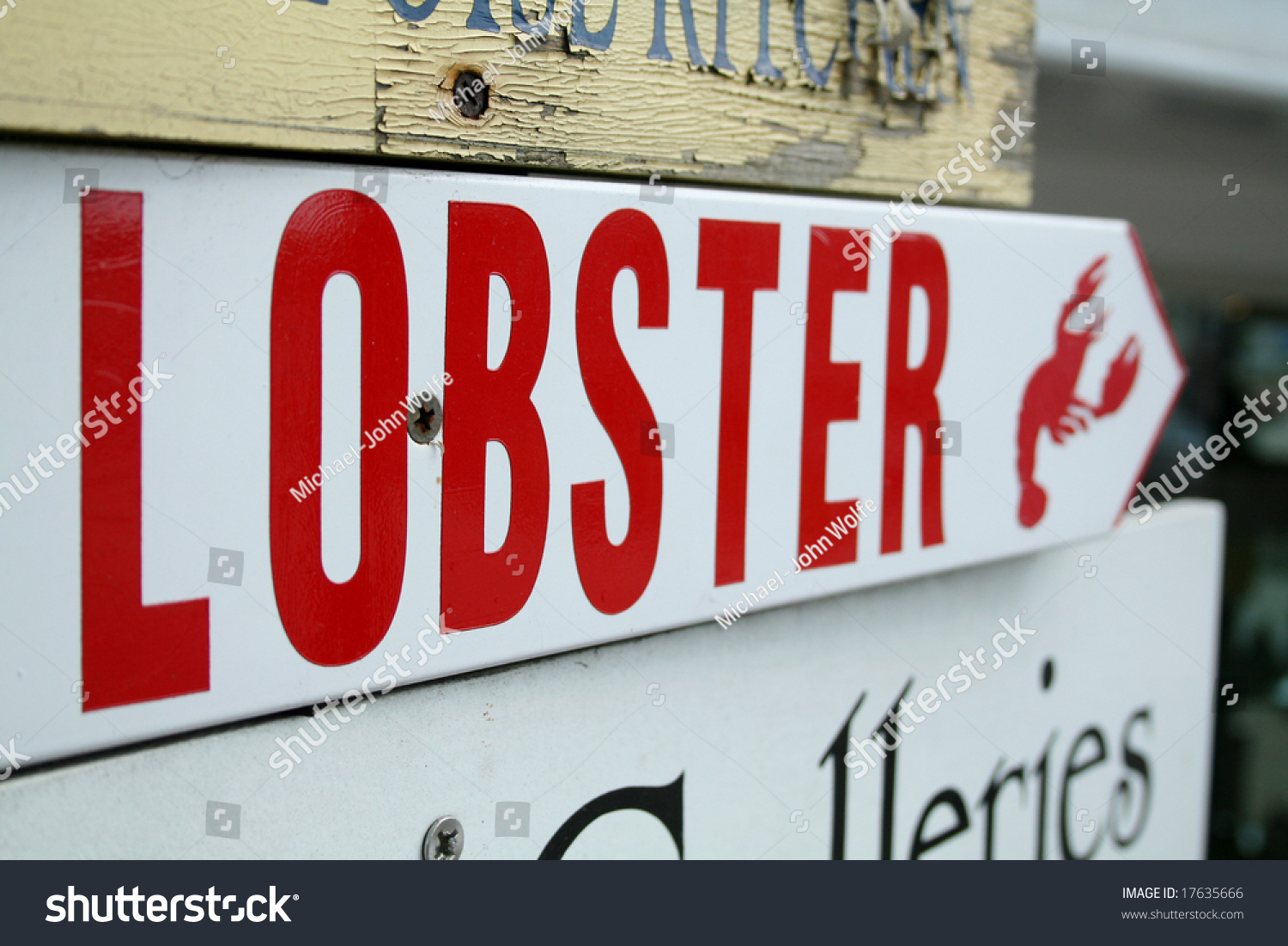 Lobster Sign Stock Photo 17635666 - Shutterstock