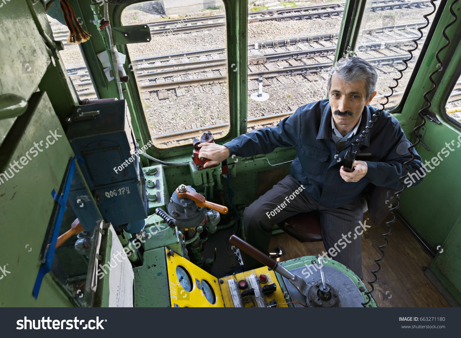 locomotive engineer having radio talk horizontal stock photo edit locomotive engineer