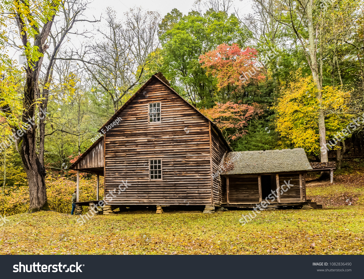 Log Cabin Smoky Mountains National Park Stock Photo Edit Now