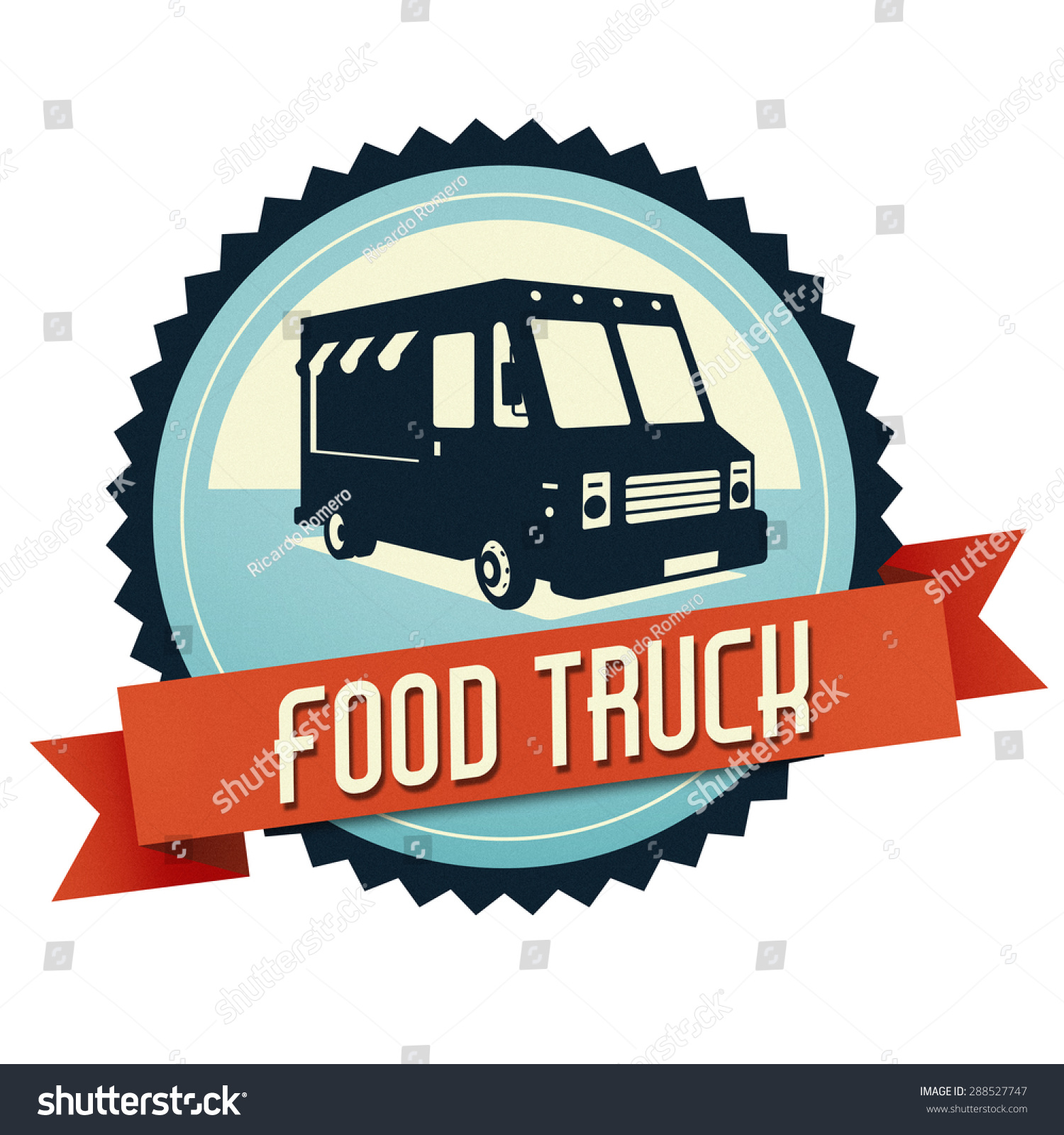 Logo Food Truck Logo Have Retro Stock Illustration 288527747 - Shutterstock