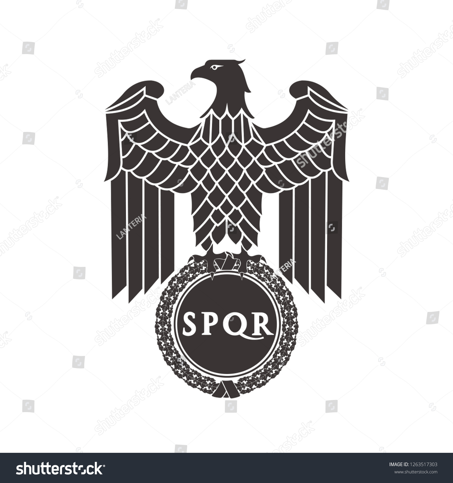 Logo Roman Eagle Stock Illustration 1263517303 | Shutterstock