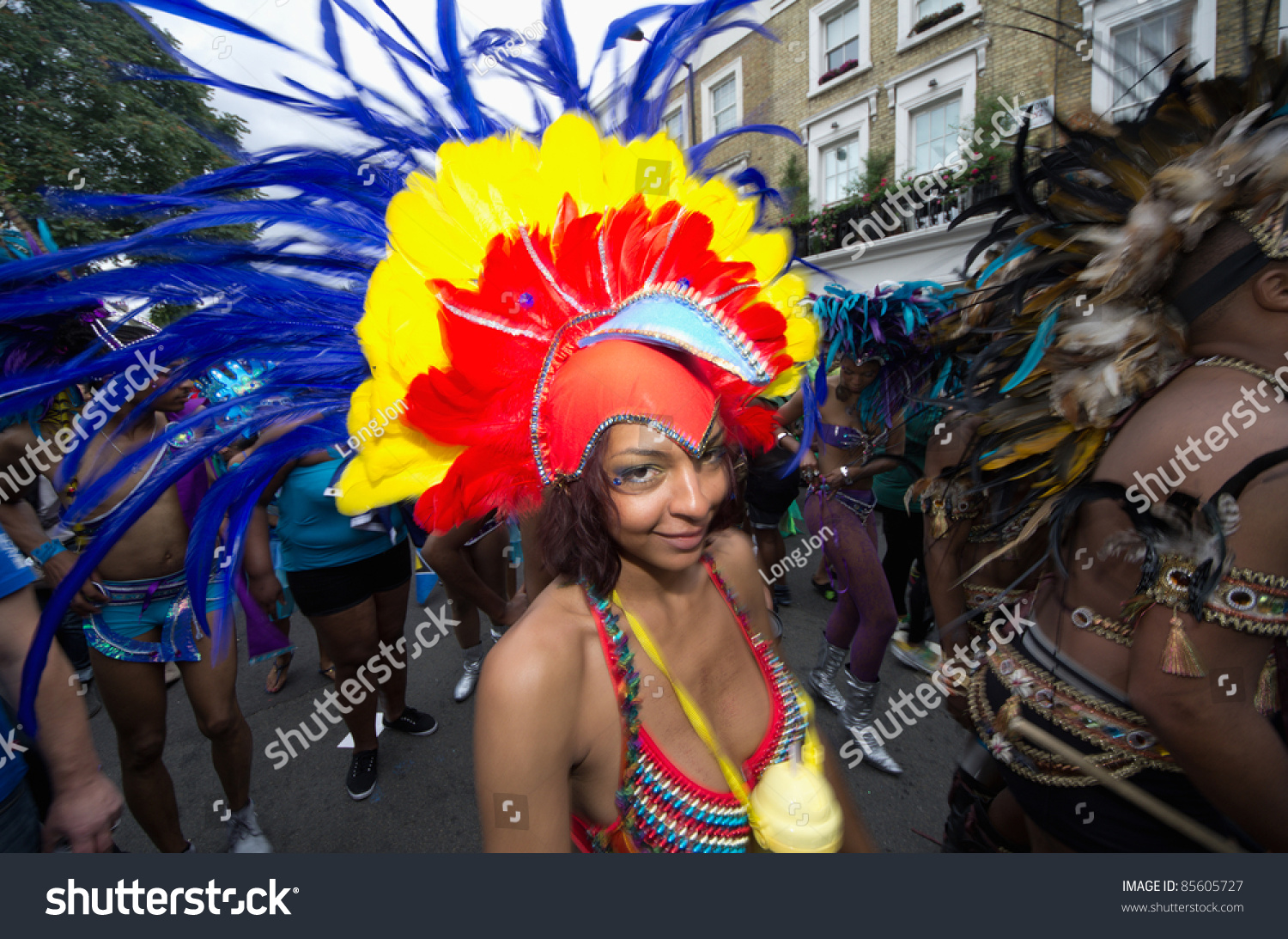 London - Aug 29: Performer Takes Part In The Notting Hill Carnival On ...