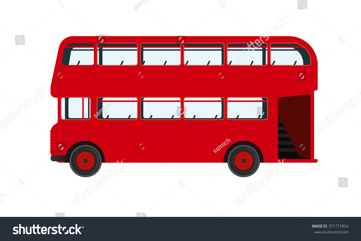 London Bus Stock Illustration 371771824