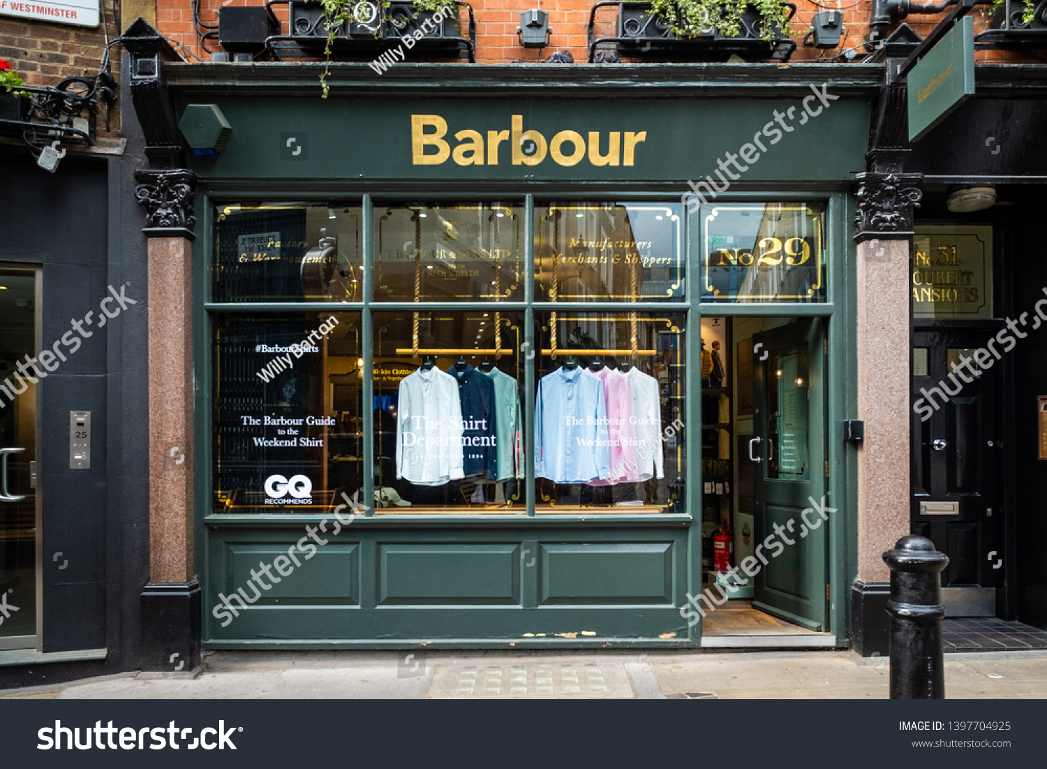 London May 2019 Barbour Store Carnaby 