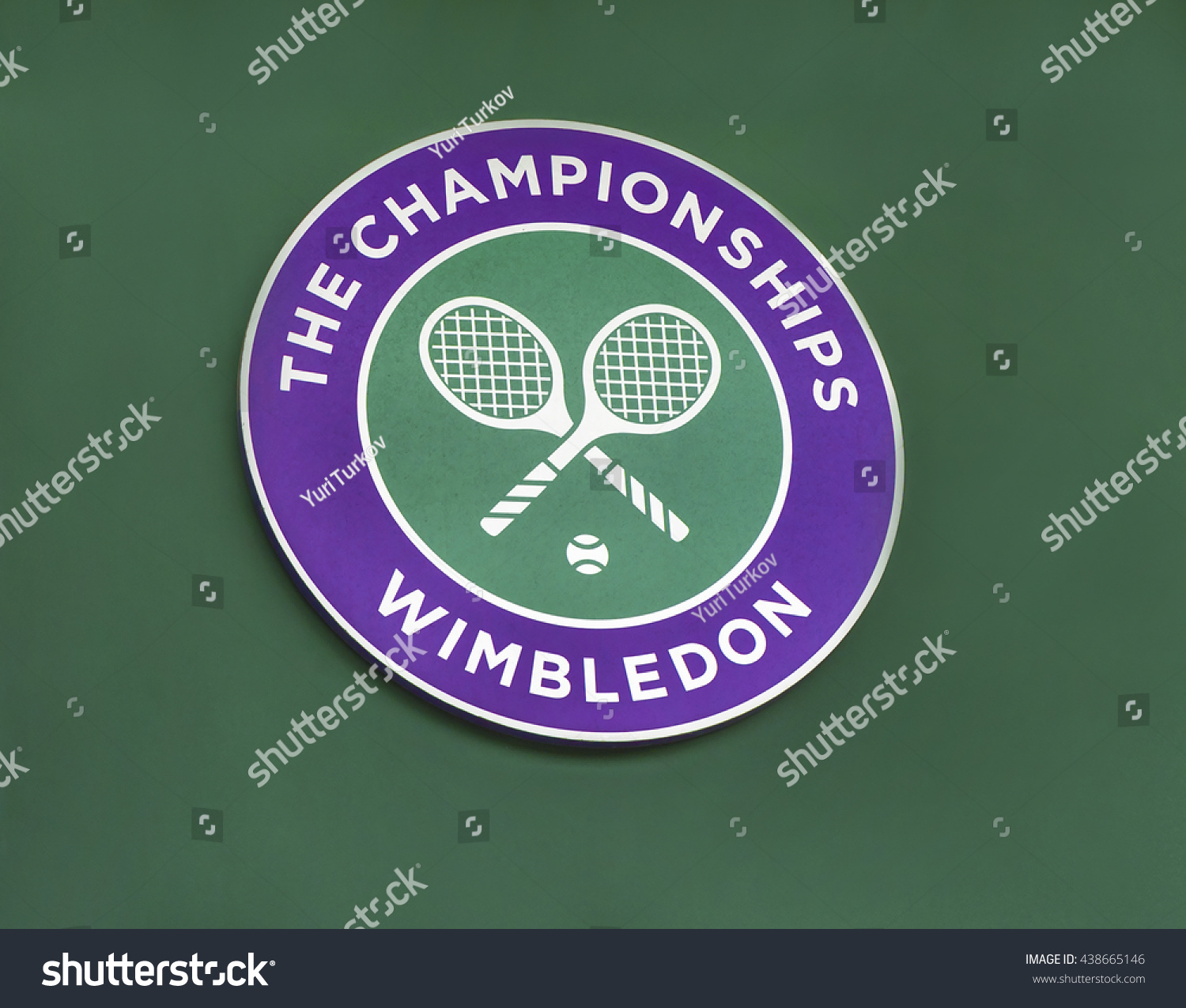 Londonthe Ukcirca May 2016 Emblem Wimbledon Stock Photo 438665146 ...
