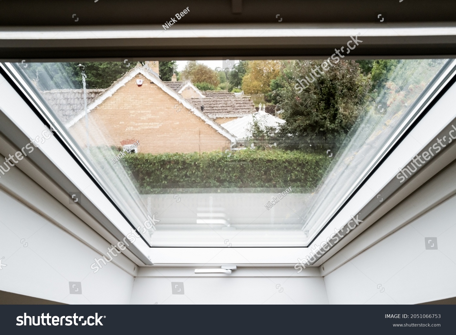 3 Bungalow Attic Conversion Images Stock Photos Vectors Shutterstock   Stock Photo London Uk Circa October Abstract View Of A Newly Installed Skylight Window In A Loft 2051066753 