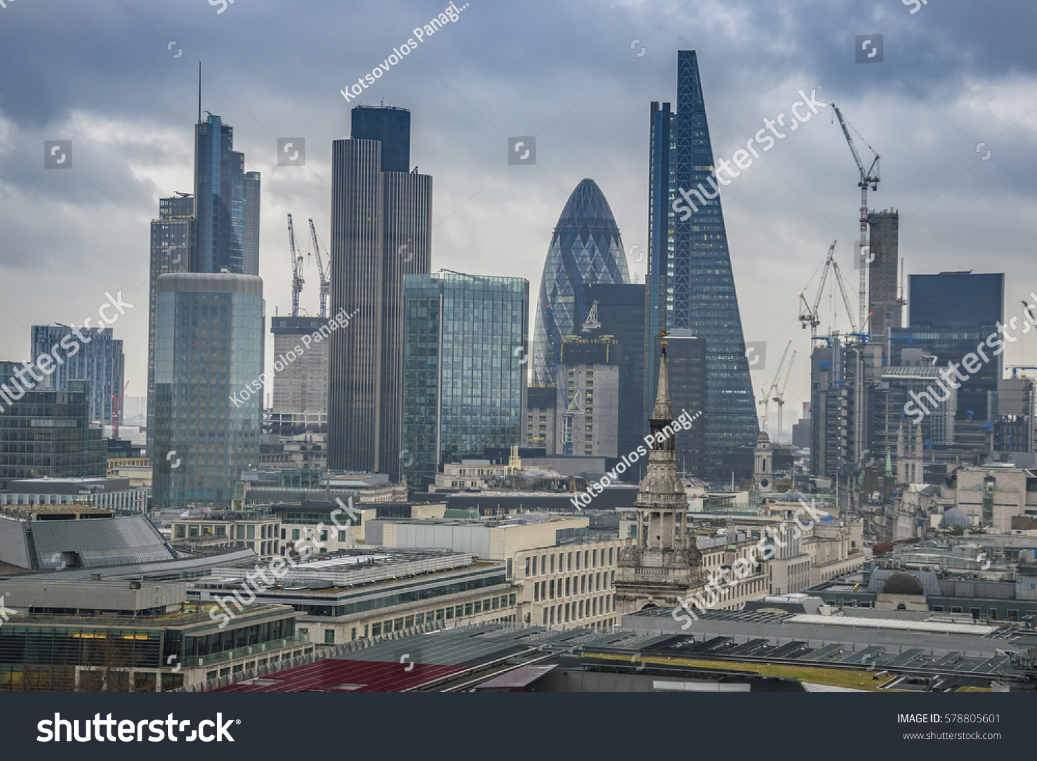 London Uk February 2017 Modern Architectural Stock Photo 578805601 ...