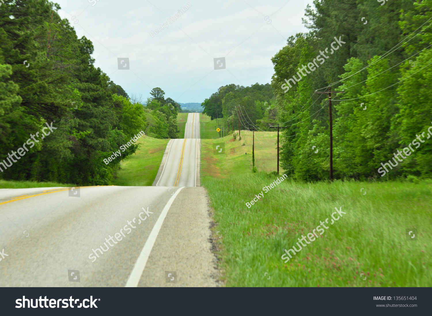 Long Country Road Stock Photo 135651404 | Shutterstock