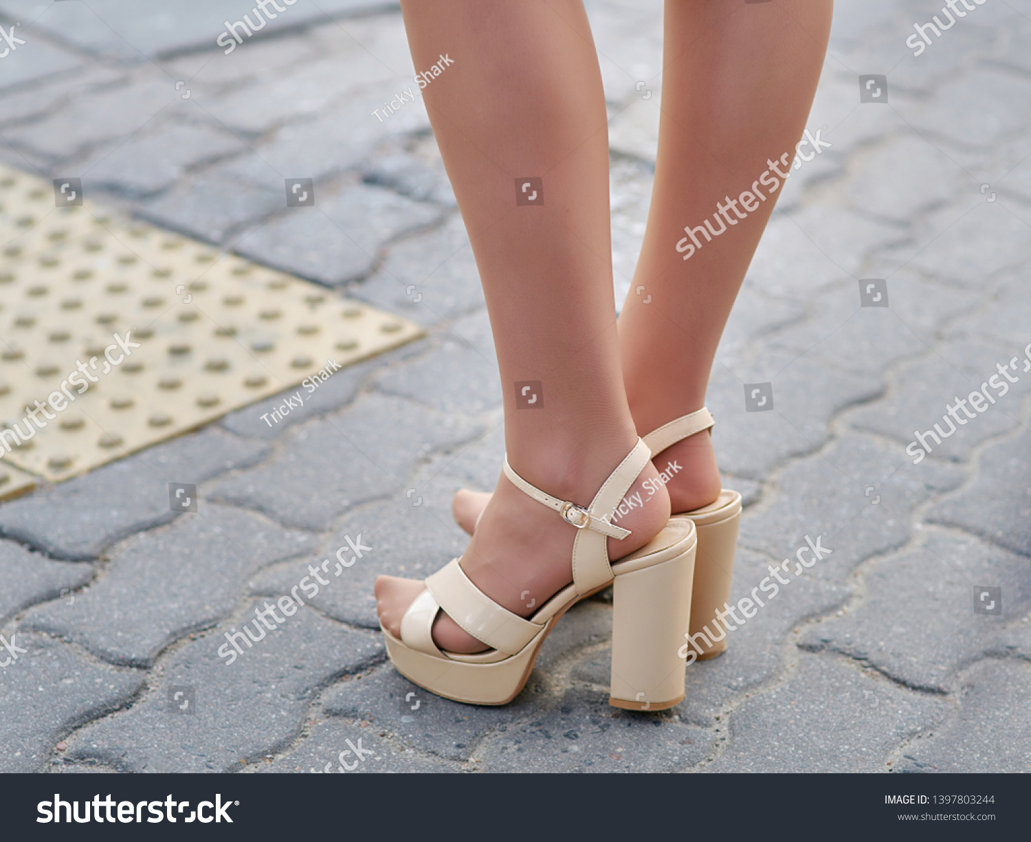Legs heels nylons
