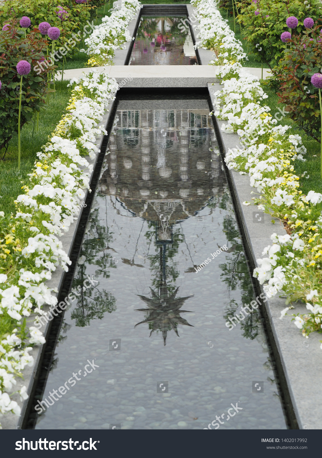 Long Water Ponds Beautiful Flowers Garden Stock Photo Edit Now Long Water Ponds Beautiful Flowers Garden Stock Photo Edit Now