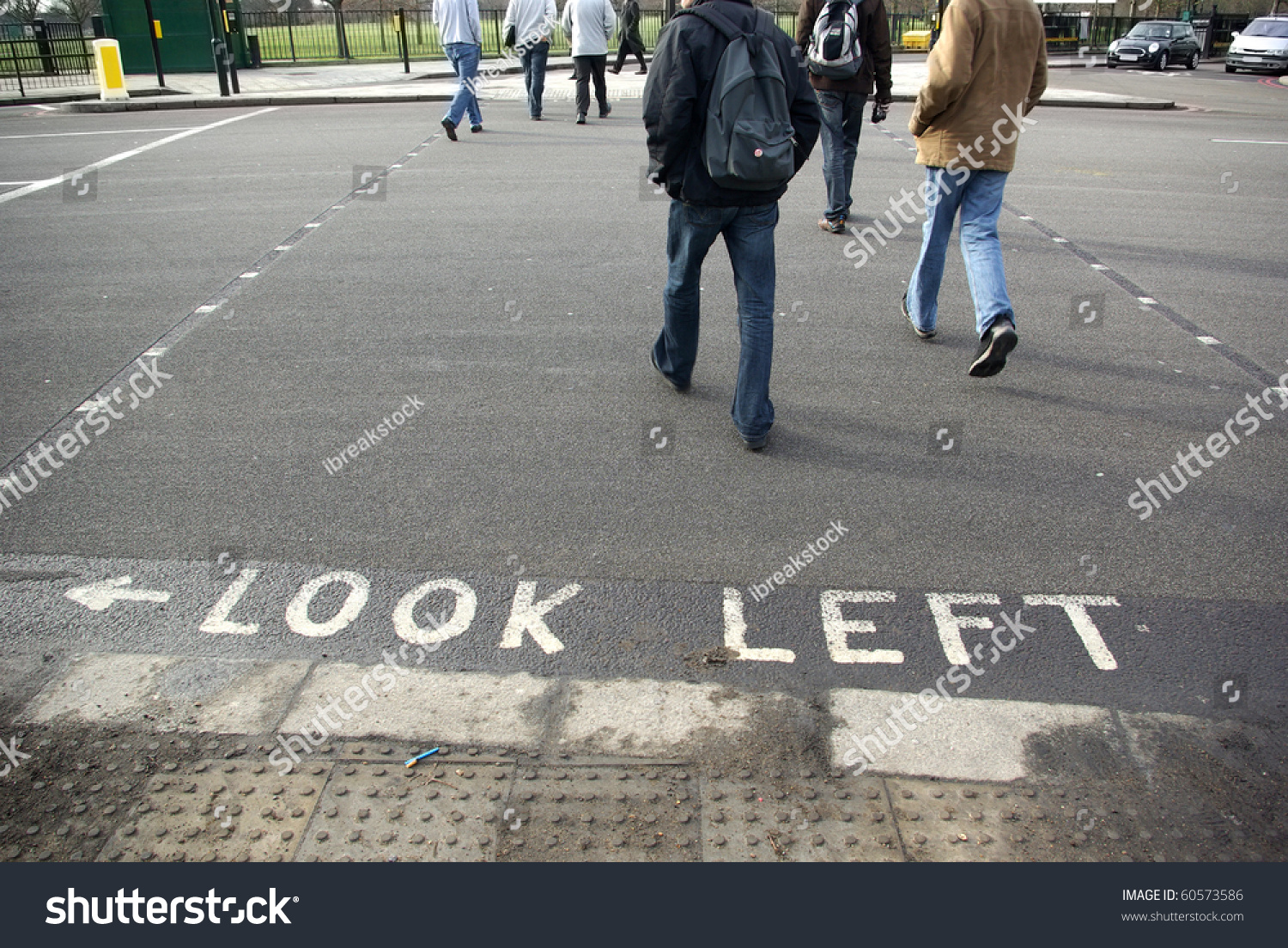 Look Left Sign London Street Stock Photo 60573586 - Shutterstock