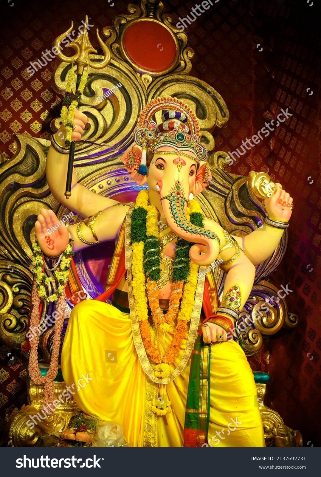 Lord Ganesh Navratri Mumbai India Stock Photo 2137692731 | Shutterstock