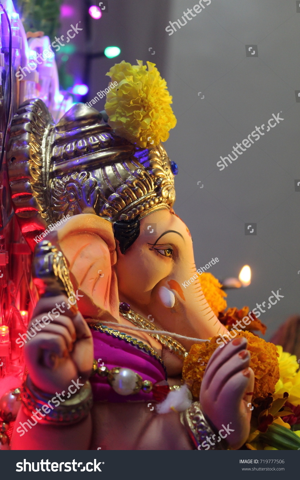 Lord Ganesha Side View Stock Photo (Edit Now) 719777506