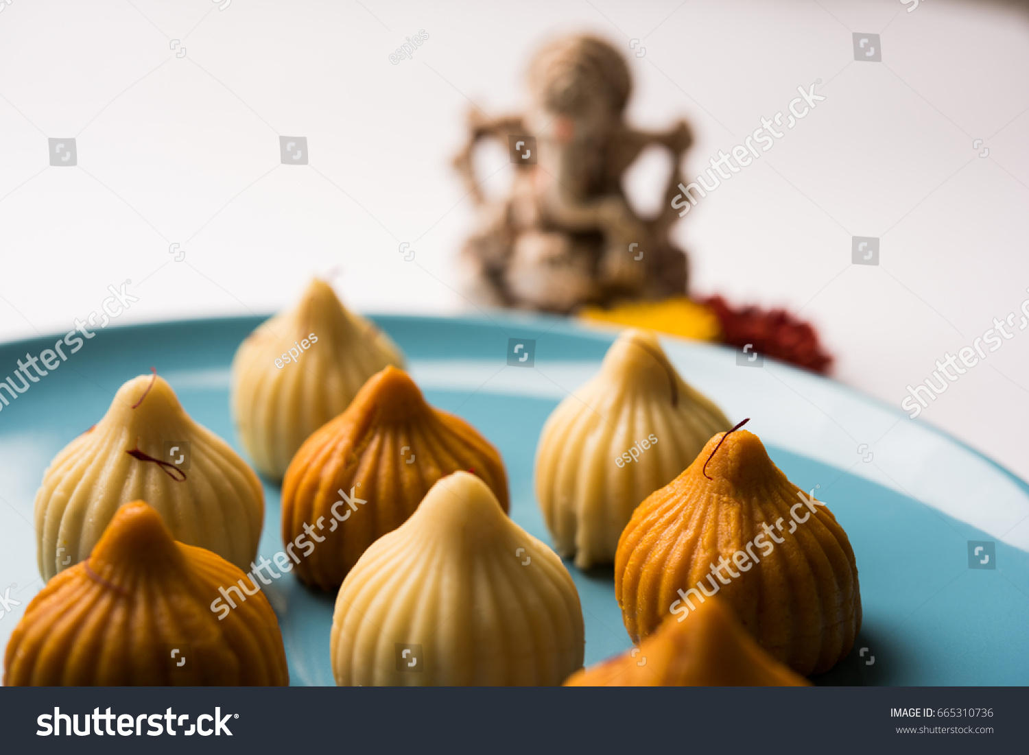 Lord Ganesha Pooja Modak Food Stock Photo (Edit Now) 665310736