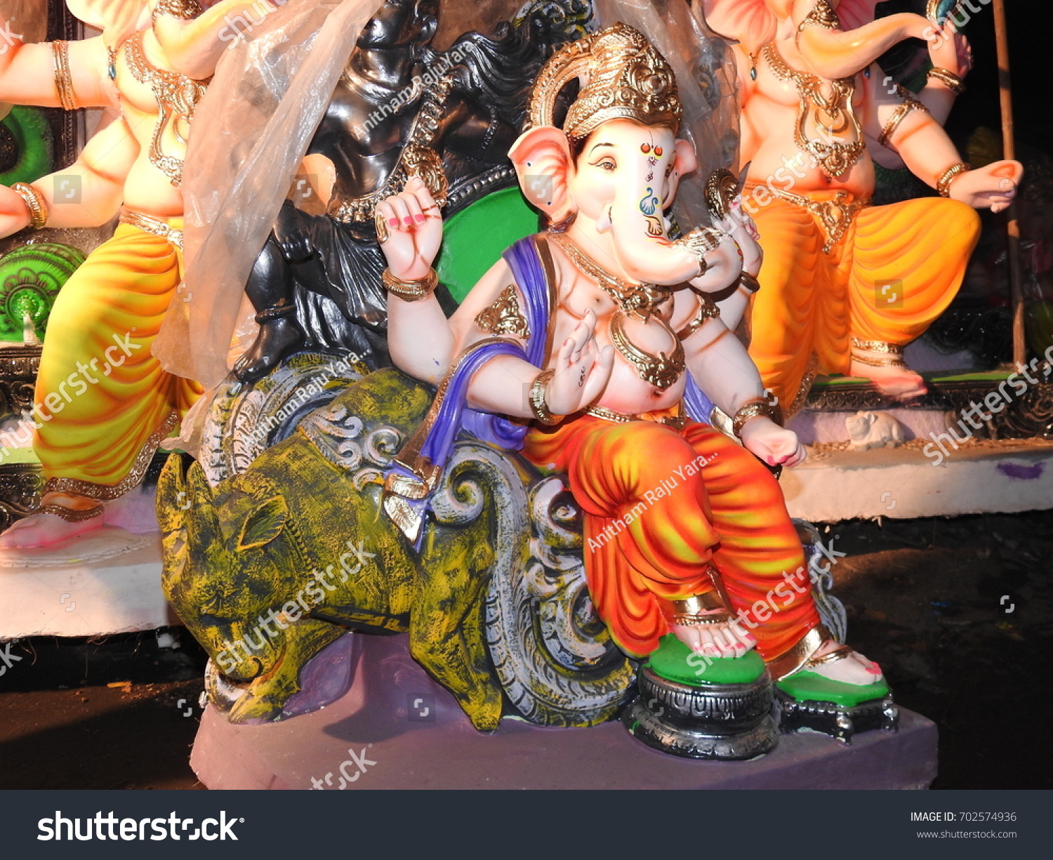 Lord Ganesha Statue Idol Made Clay Stock Photo 702574936 | Shutterstock