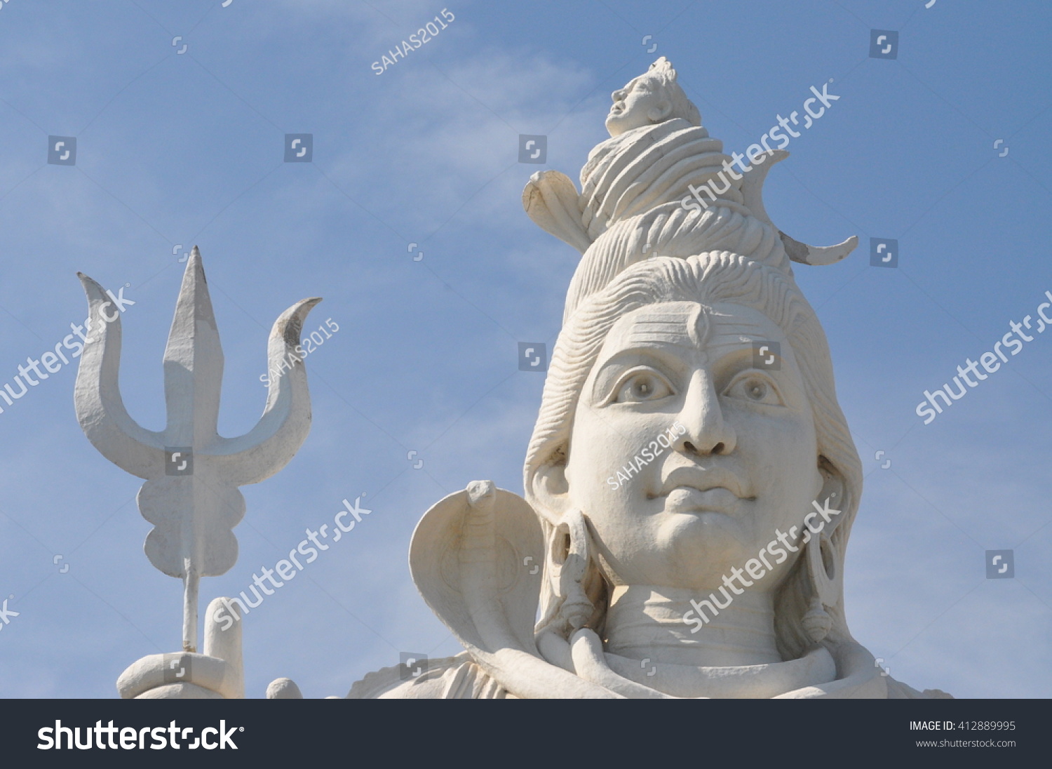 Lord Shiva Hindu God Stock Photo 412889995 