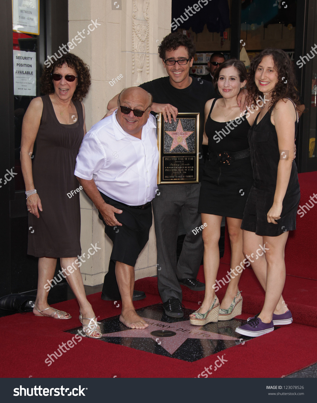 Los Angeles - Aug 29: Danny Devito & Family Arriving To Walk Of Fame ...