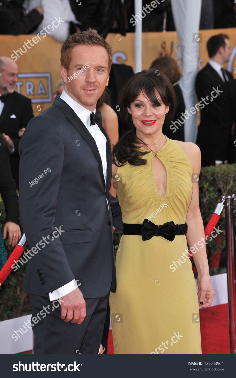 Los Angeles, Ca - January 27, 2013: Damian Lewis & Wife Helen Mccrory ...