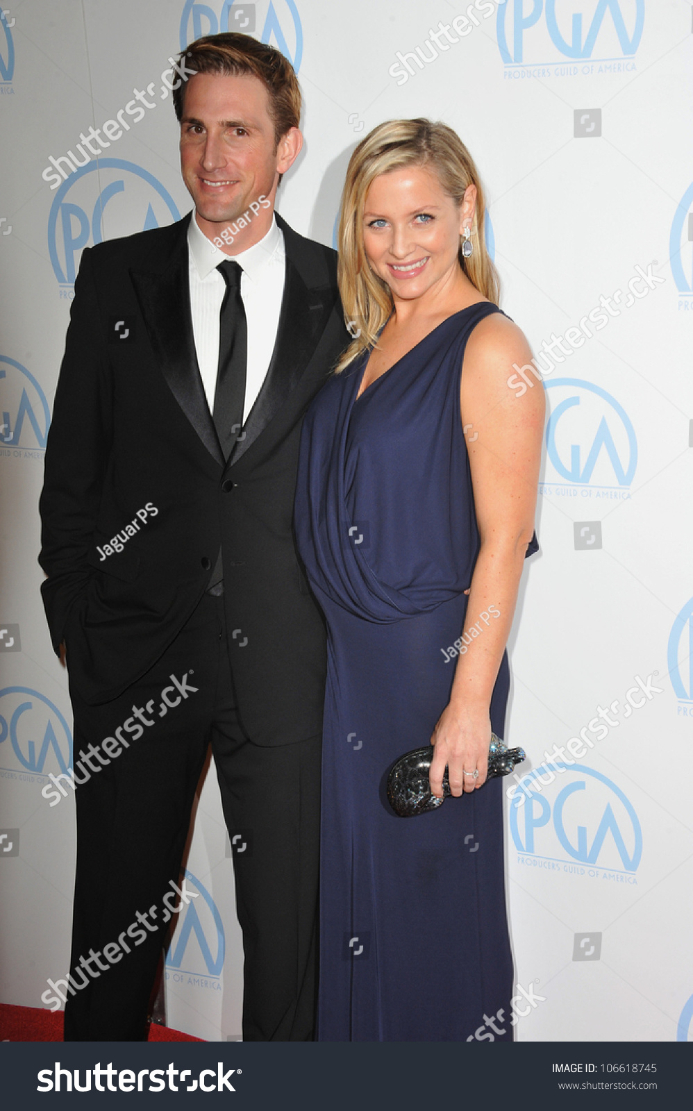 Los Angeles, Ca - January 21, 2012: Jessica Capshaw; Husband ...