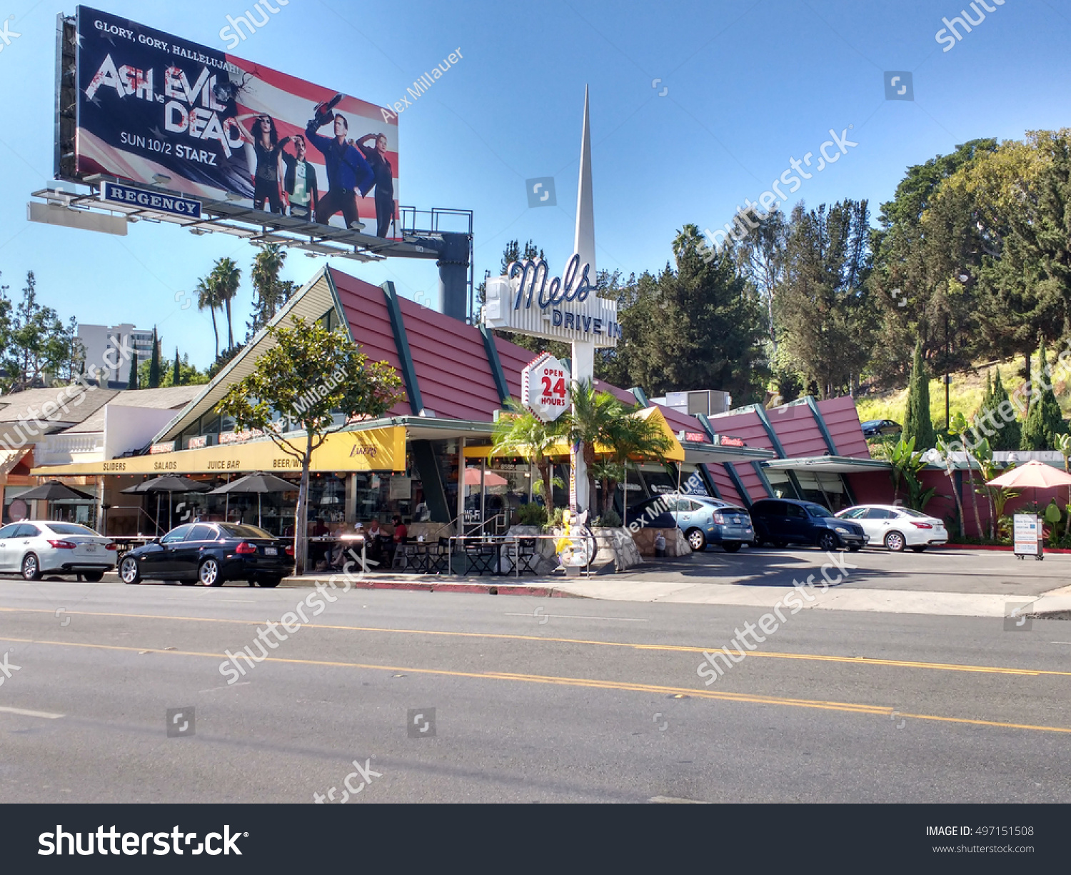 Los Angeles Ca Oct 7th16 Mels Buildings Landmarks Stock Image