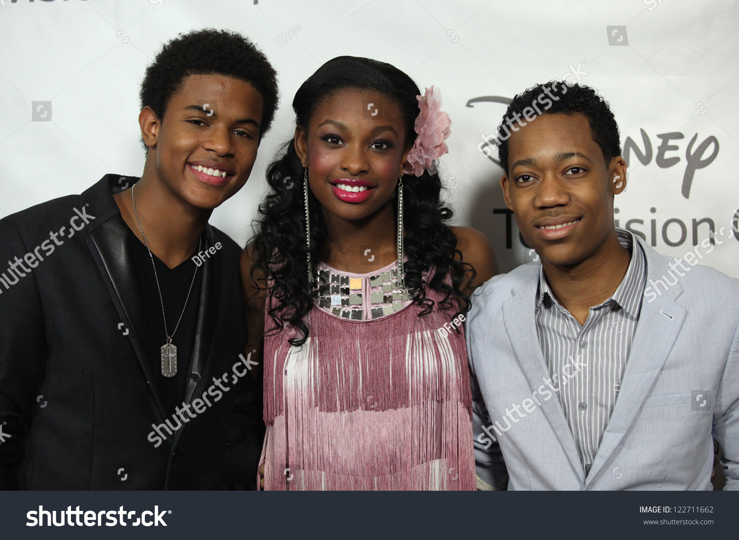 Los Angeles - Jan 10: Trevor Jackson, Coco Jones & Tyler James Williams ...