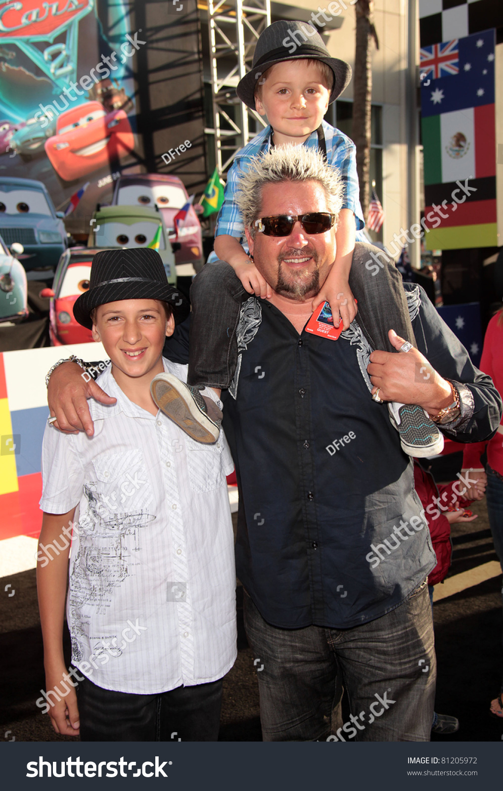 Guy Fieri with his two sons