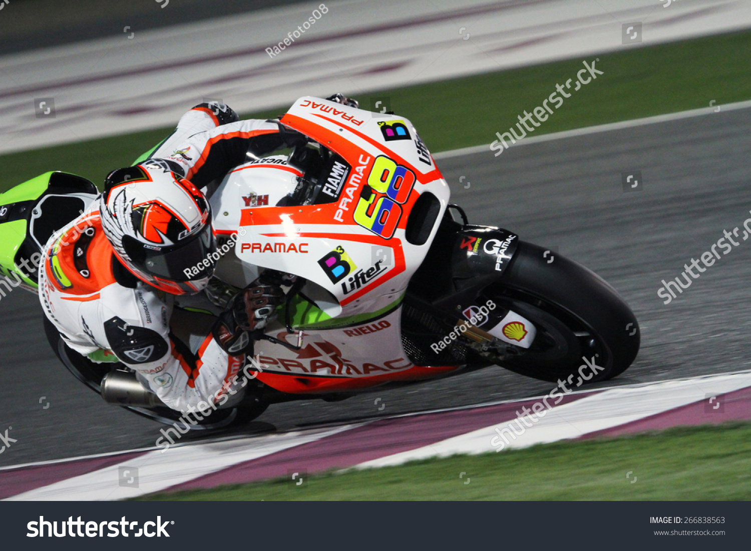 Losail Qatar March 27 Colombian Ducati People Stock Image