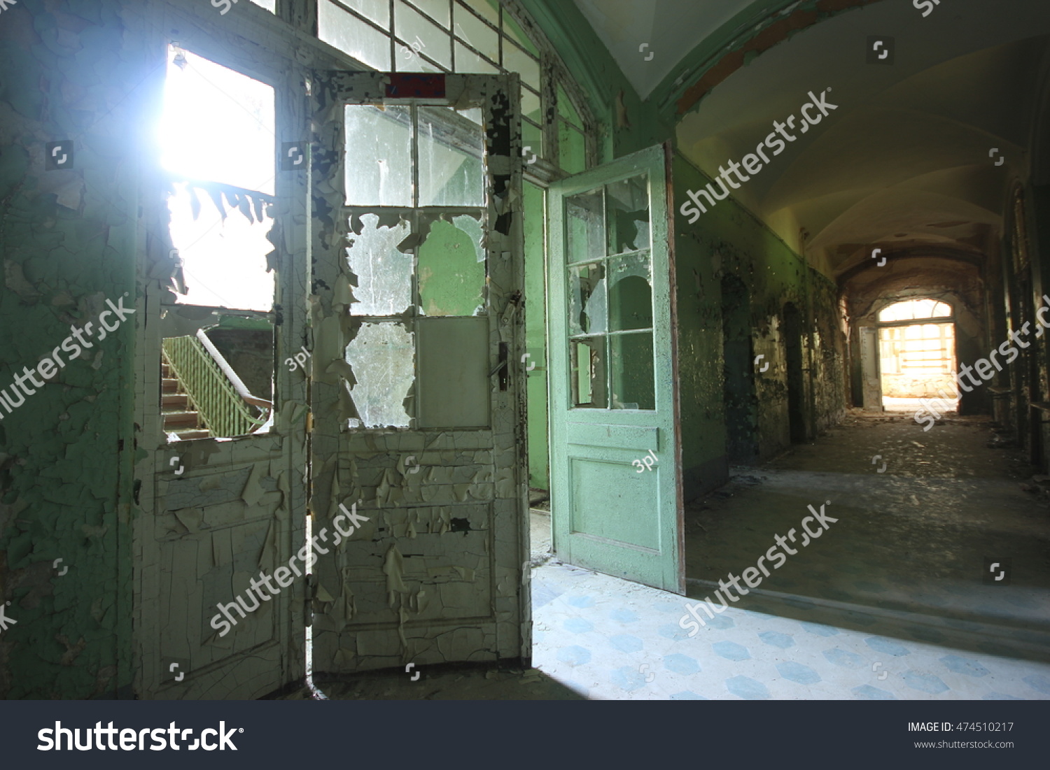 Lost Place Dilapidated Corridor Former Hospital Stock Photo (Edit Now ...