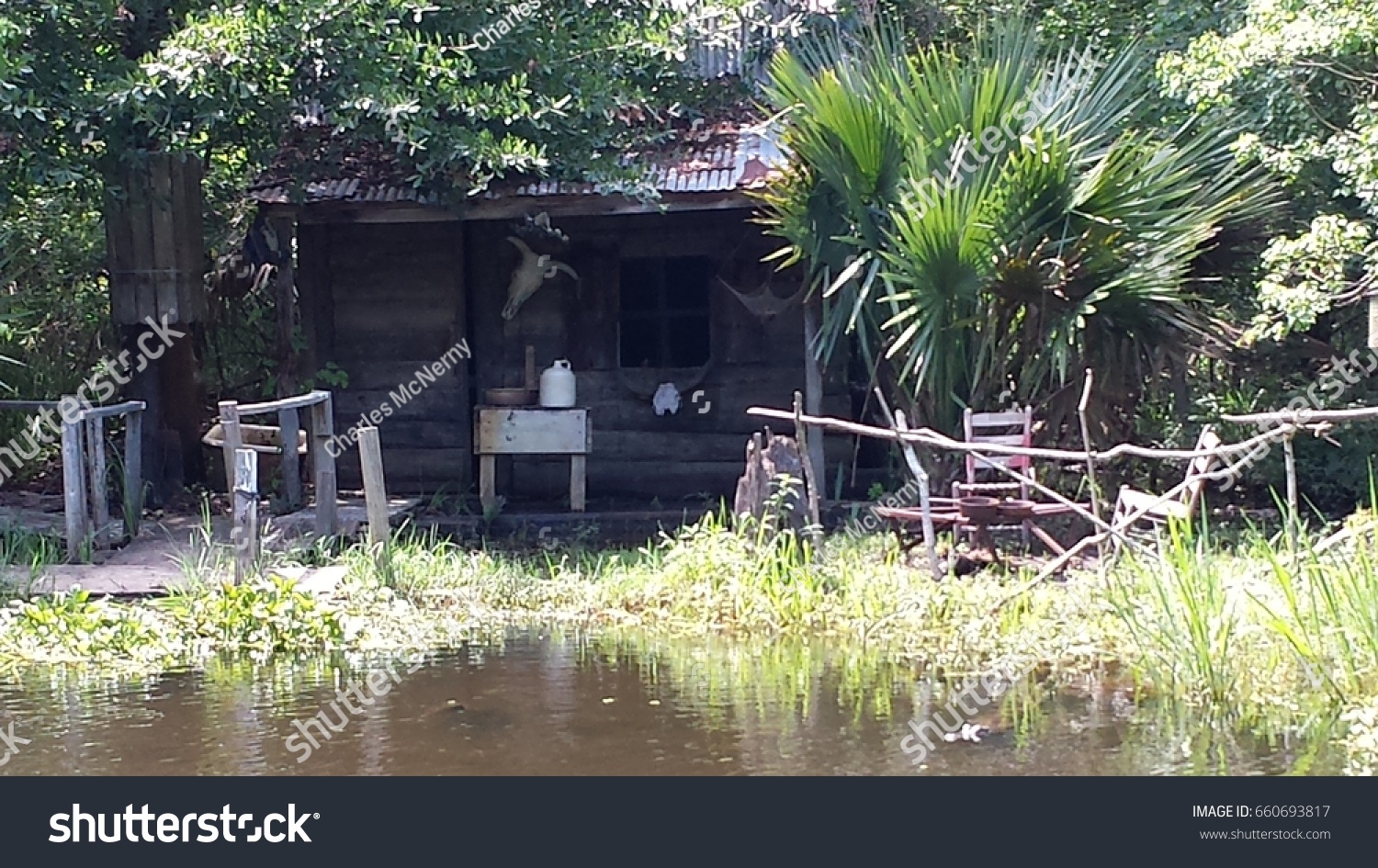 Louisiana Bayou Backwoods Cabin Stock Photo Edit Now 660693817