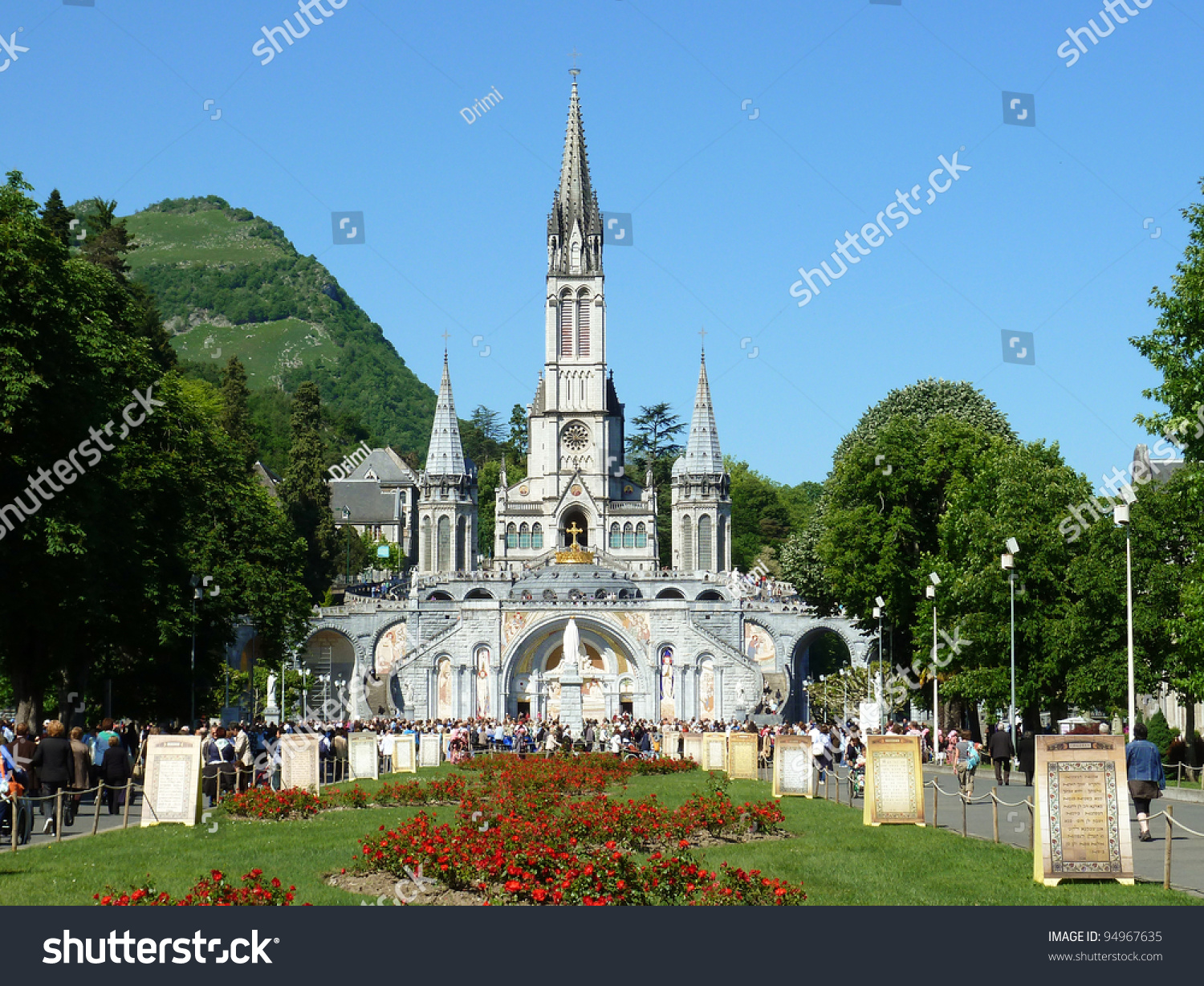 Lourdes – May 8: The Basilica Of Our Lady Of The Rosary On May 8, 2011 ...