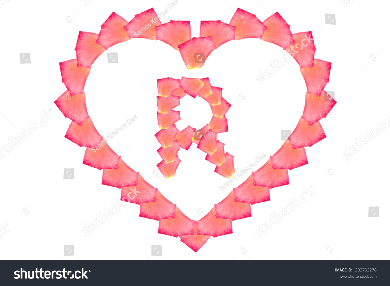 Love Rose Petal Letter R Background Stock Photo Edit Now Love Rose Petal Letter R Background Stock Photo Edit Now